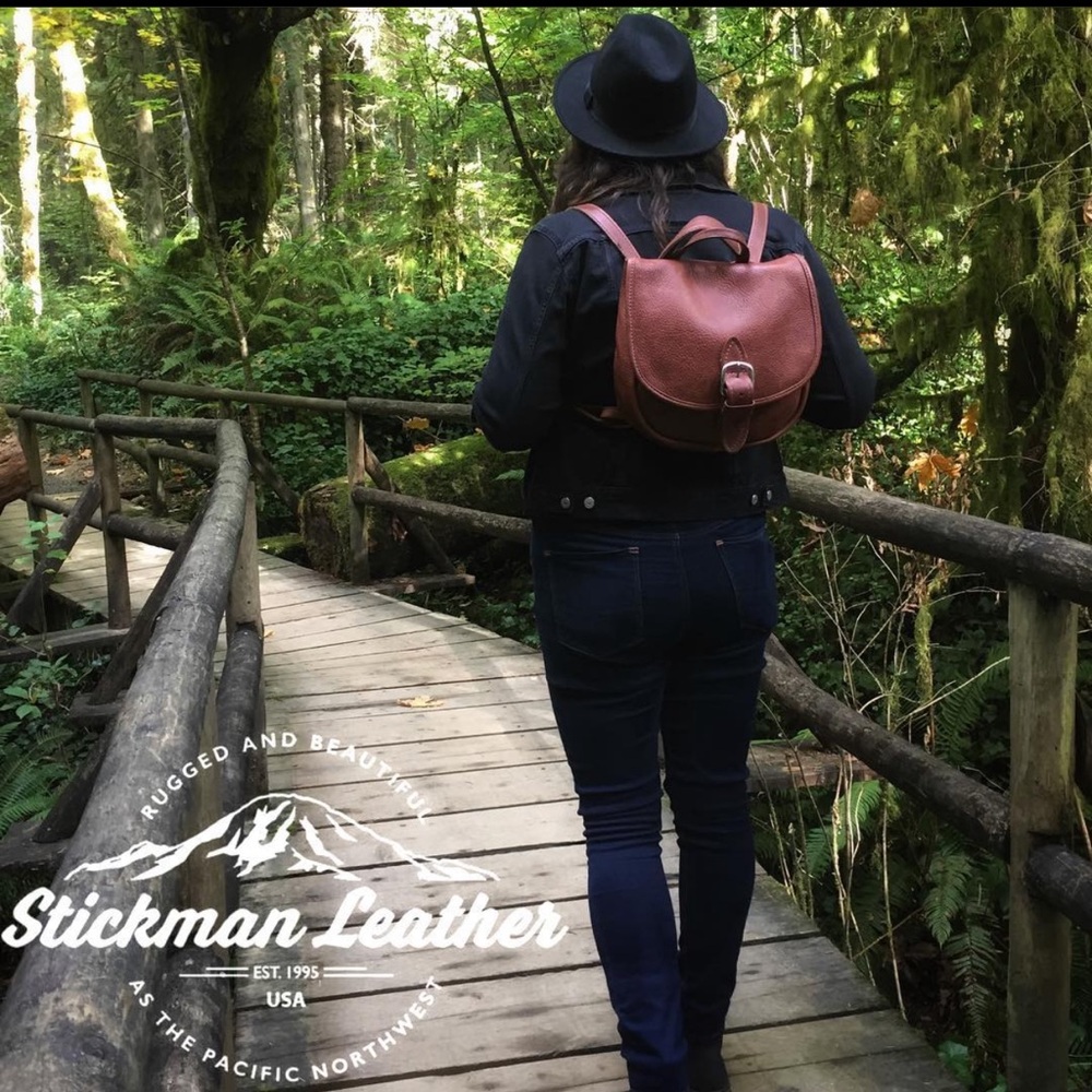 Stickman Leather Molly Penny convertible backpack purse - Seattle handmade bag